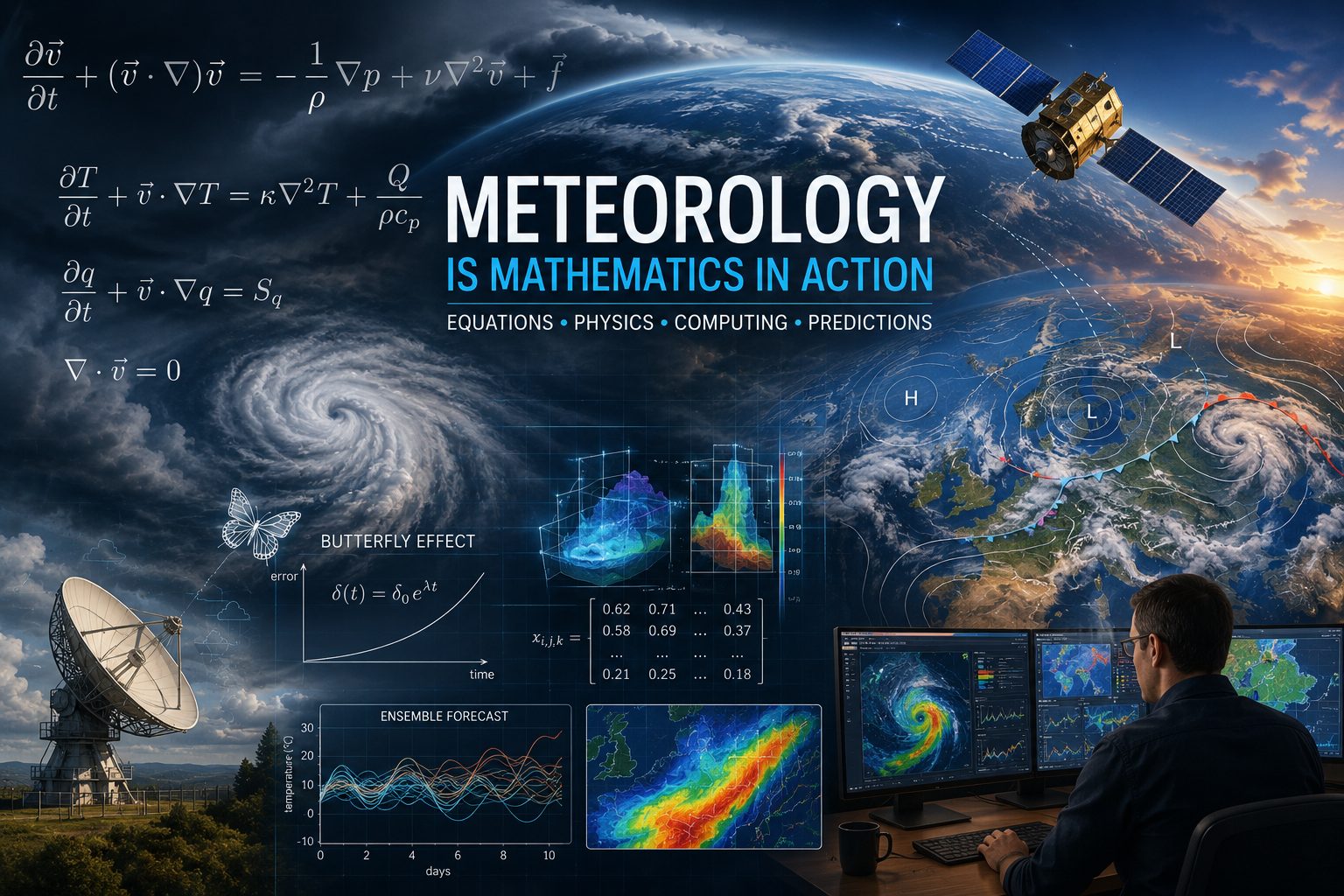 Meteorology Is Not Just Weather Forecasting — It's One of the Hardest Applications of Mathematics